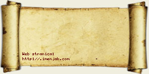 Nina Stojmenović vizit kartica